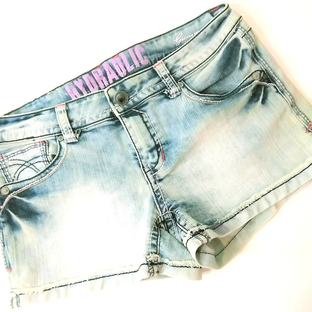 Hydraulic Gramercy Blue Jean Shorts Jewels Sz 9/10